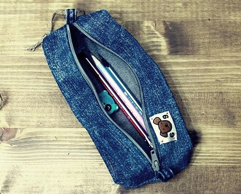jean pencil purse
